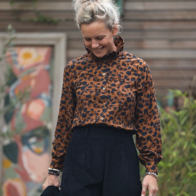 Quintessence - Blouse Marthe-  Graou choco/caramel