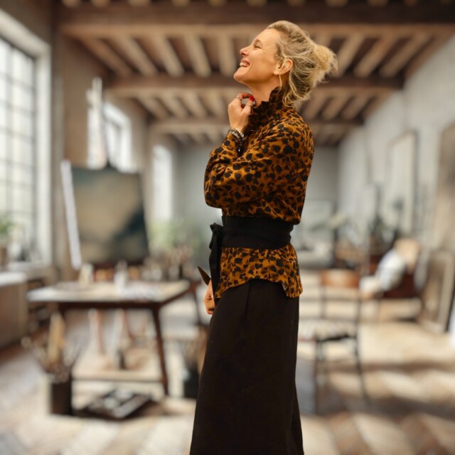 Quintessence - Blouse Marthe-  Graou choco/caramel