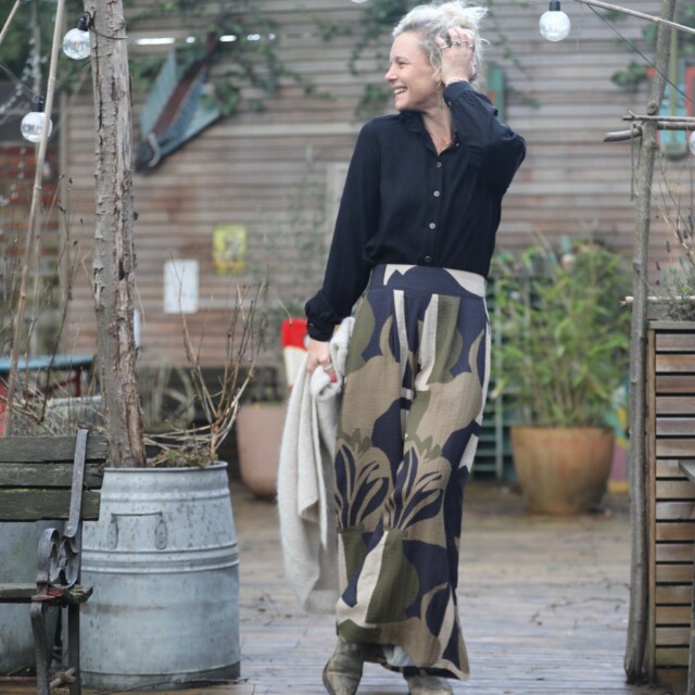 Quintessence - Blouse Marthe -  sergé de viscose noir