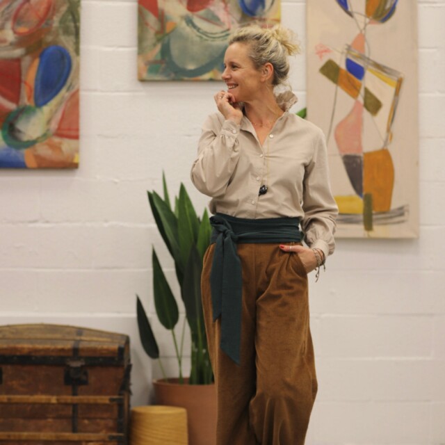 Quintessence - Blouse Marthe -  Velours sable