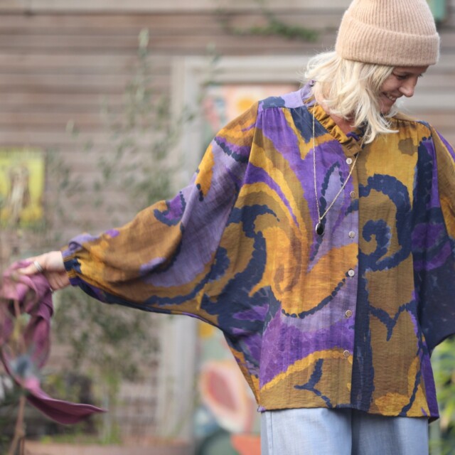 Quintessence - Blouse Miléna - "Folie Végétale"