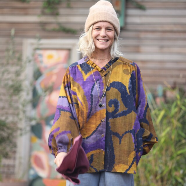 Quintessence - Blouse Miléna - "Folie Végétale"