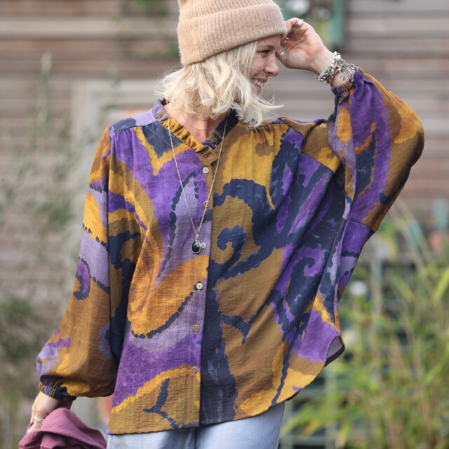 Quintessence - Blouse Miléna - "Folie Végétale"