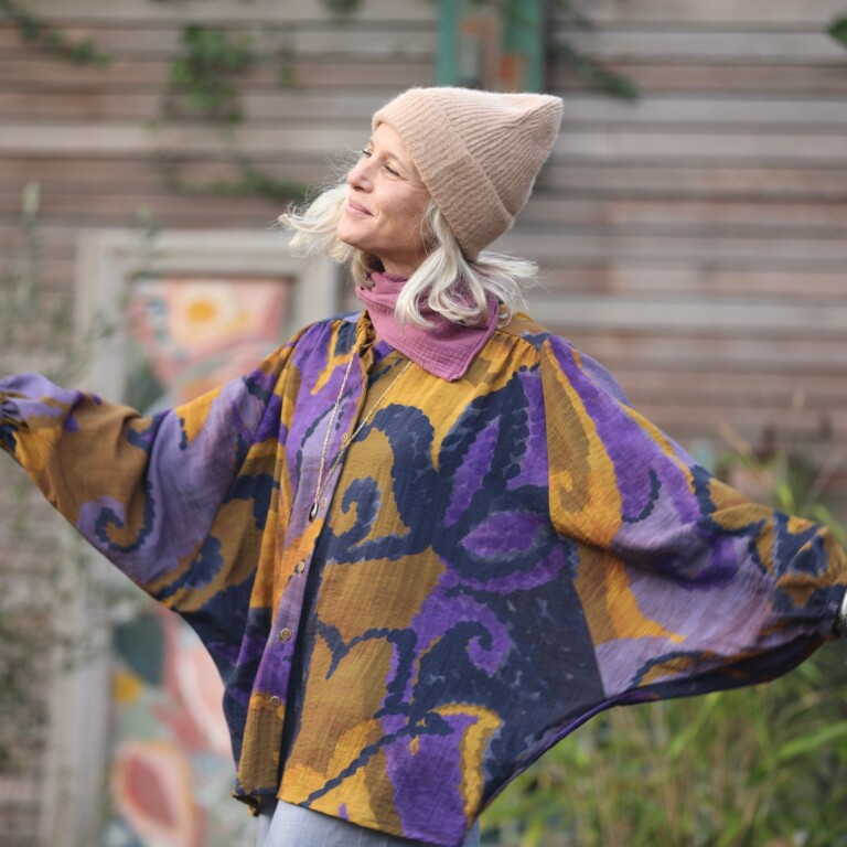 Quintessence - Blouse Miléna - "Folie Végétale"