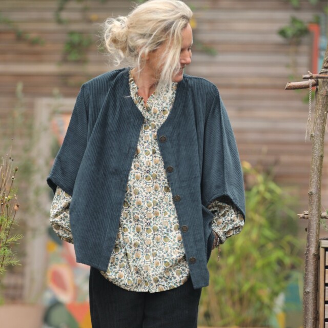 Quintessence - Blouse Miléna - voile de coton Fleurs de Jaipur