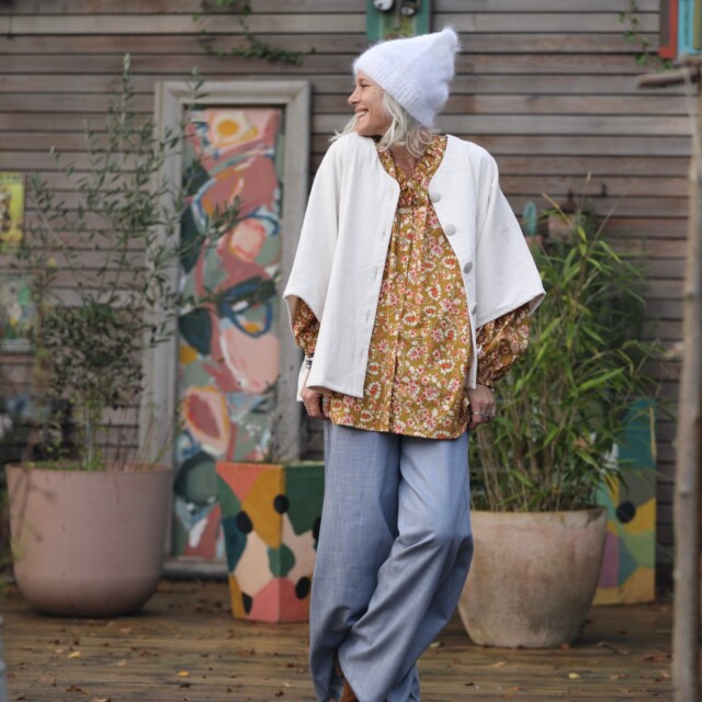 Quintessence - Blouse Miléna -  voile de coton Zéphyr