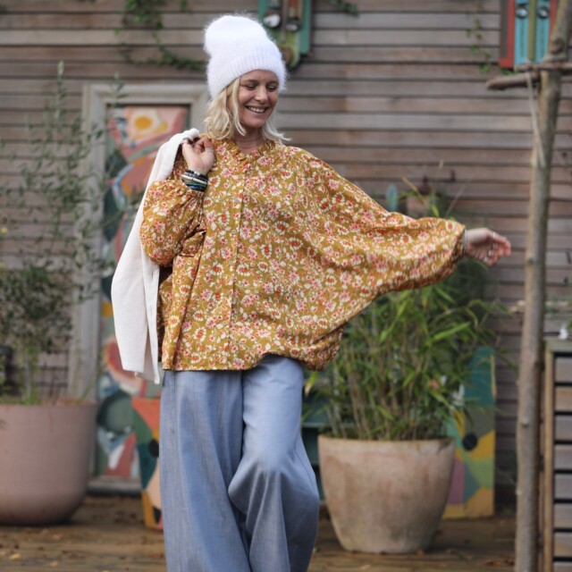 Quintessence - Blouse Miléna -  voile de coton Zéphyr