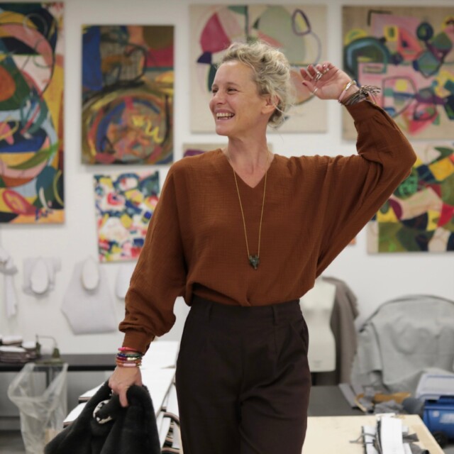 Quintessence - Blouse  Mina – Double gaze de coton écureuil