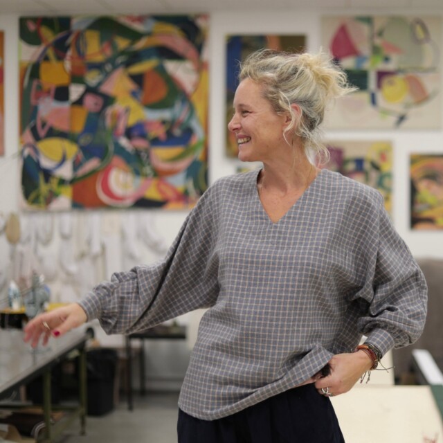 Quintessence - Blouse  Mina – Flanelle tartan de coton acidulé