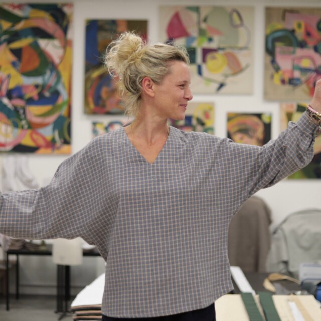 Quintessence - Blouse  Mina – Flanelle tartan de coton acidulé