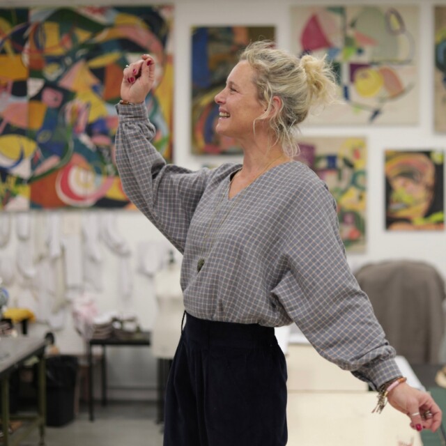 Quintessence - Blouse  Mina – Flanelle tartan de coton acidulé