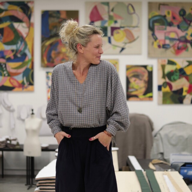 Quintessence - Blouse  Mina – Flanelle tartan de coton acidulé