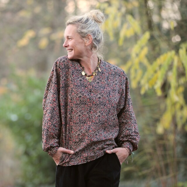 Quintessence - Blouse  Mina – Kashmir Sépia
