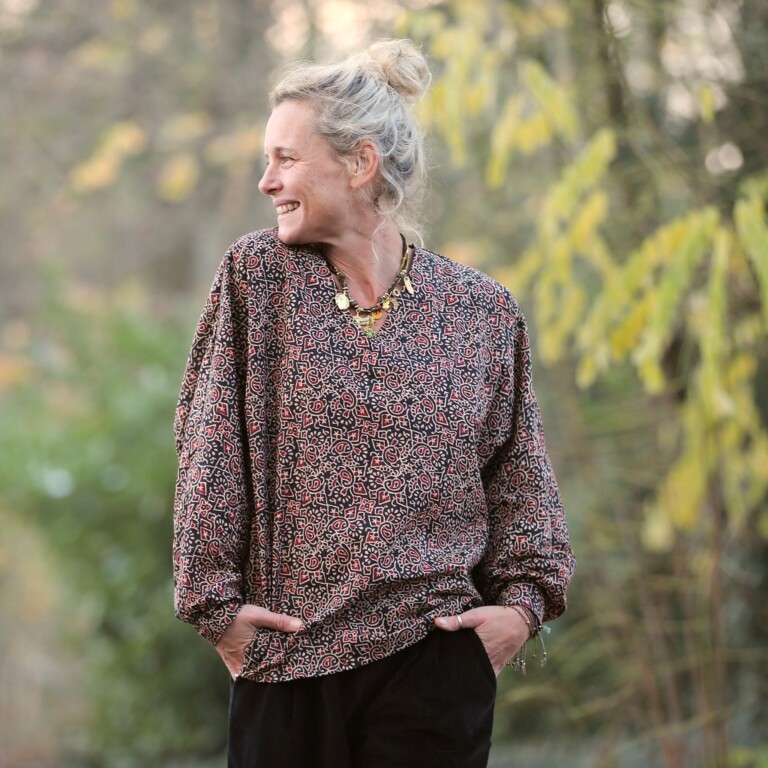 Meta SS25 - Blouse Mina – Kashmir Sépia – XXL