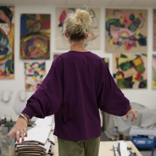 Quintessence - Blouse Mina – Sergé de viscose prune