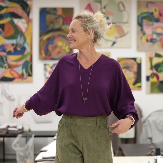 Quintessence - Blouse Mina – Sergé de viscose prune