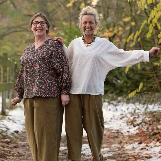 Quintessence - Blouse Mina – Sergé de viscose prune