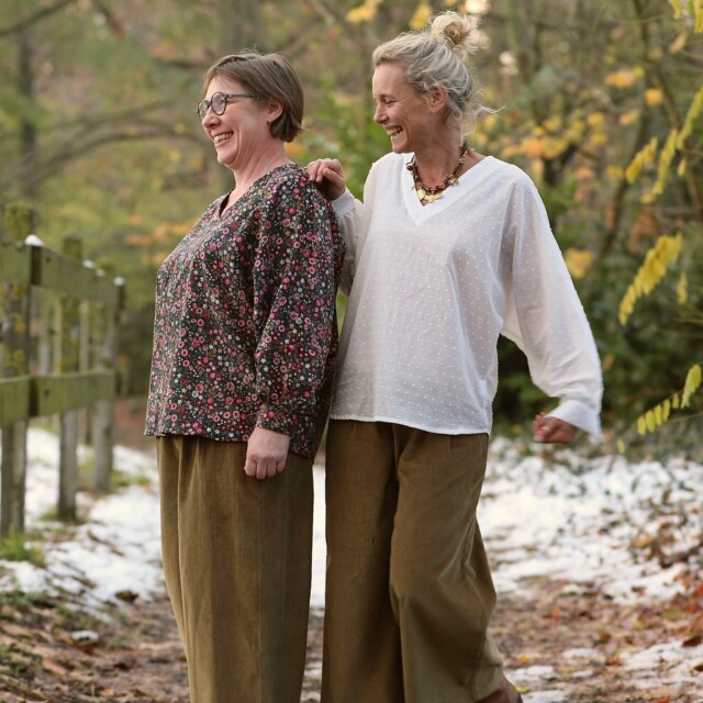 Quintessence - Blouse  Mina – Triple gaze de coton blanche