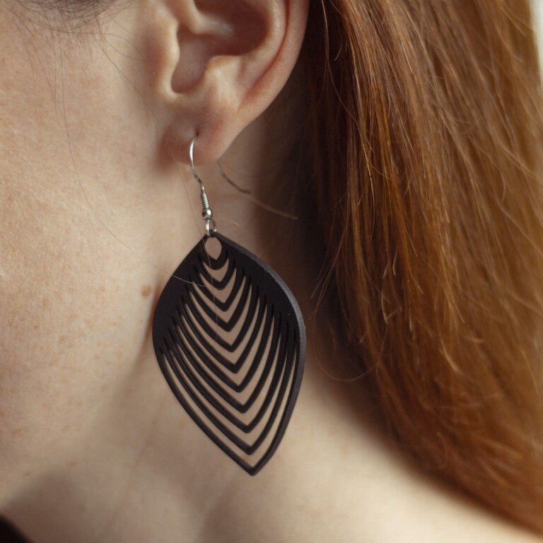 Saint-Lazare - Boucles d'oreilles graphiques