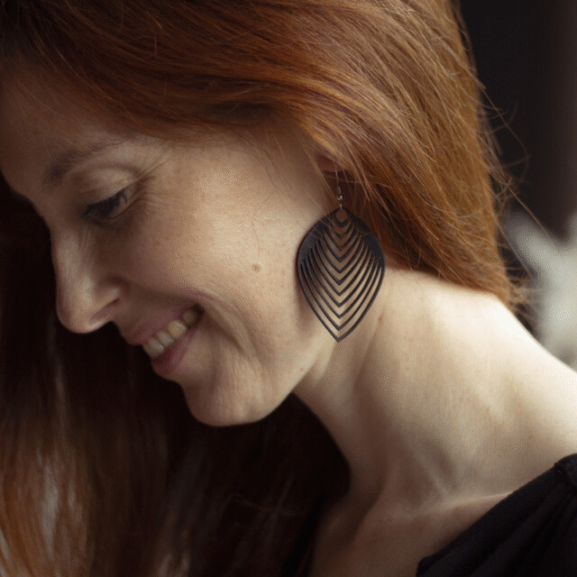 Saint-Lazare - Boucles d'oreilles graphiques