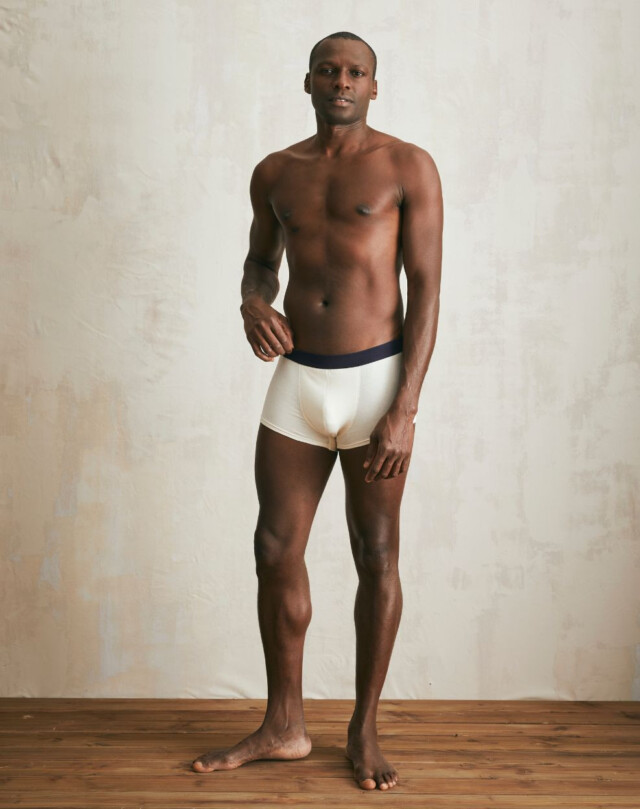 Lemahieu - Boxer court en Coton BIO - Naturel - Blanc - Homme