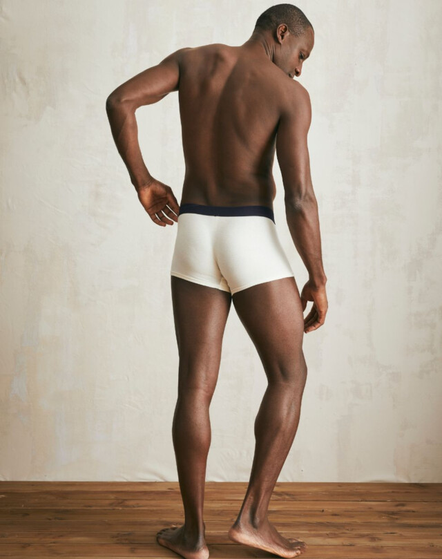 Lemahieu - Boxer court en Coton BIO - Naturel - Blanc - Homme