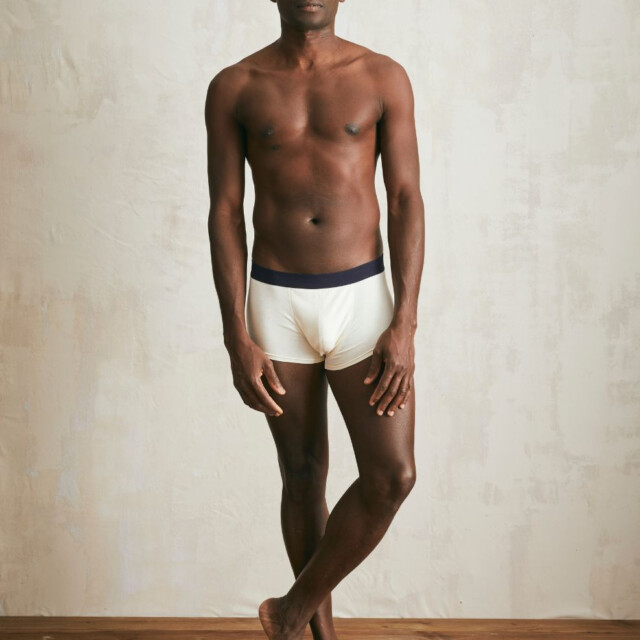 Lemahieu - Boxer court en Coton BIO - Naturel - Blanc - Homme