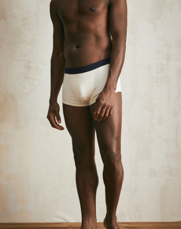 Lemahieu - Boxer court en Coton BIO - Naturel - Blanc - Homme