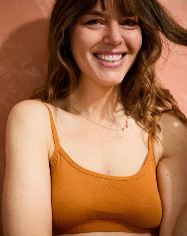 Lemahieu - Brassière coton modal - Mordore - Femme