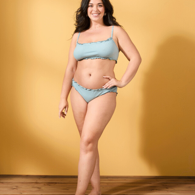 Lemahieu - Brassière froufrou - Givré - Femme