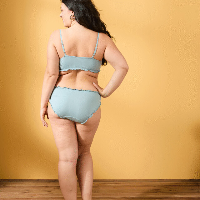 Lemahieu - Brassière froufrou - Givré - Femme