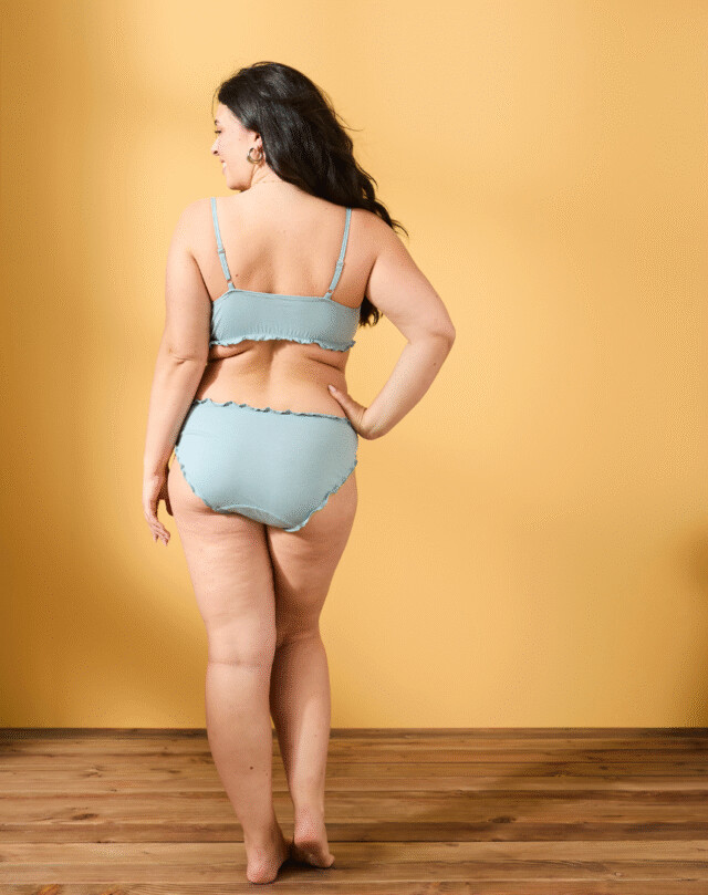 Lemahieu - Brassière froufrou - Givré - Femme