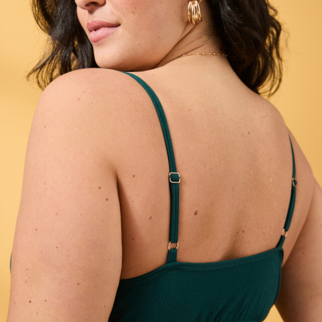 Lemahieu - Brassière froufrou - Vert Cyprès - Femme