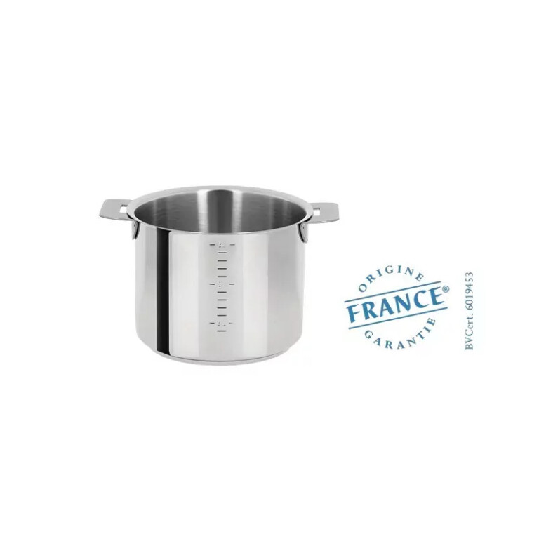 CRISTEL - Casserole haute CRISTEL Mutine amovible inox 14cm