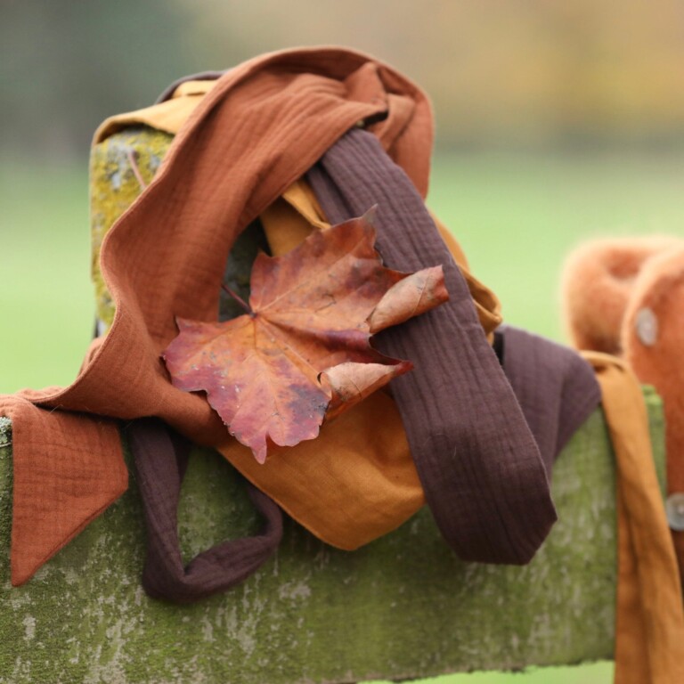 Quintessence - Ceinture Anita -double gaze de coton chocolat