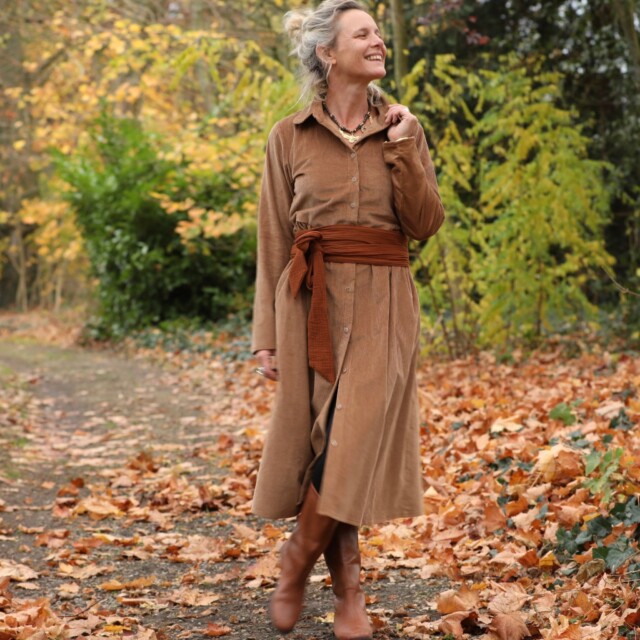 Quintessence - Ceinture Anita -double gaze de coton écureuil