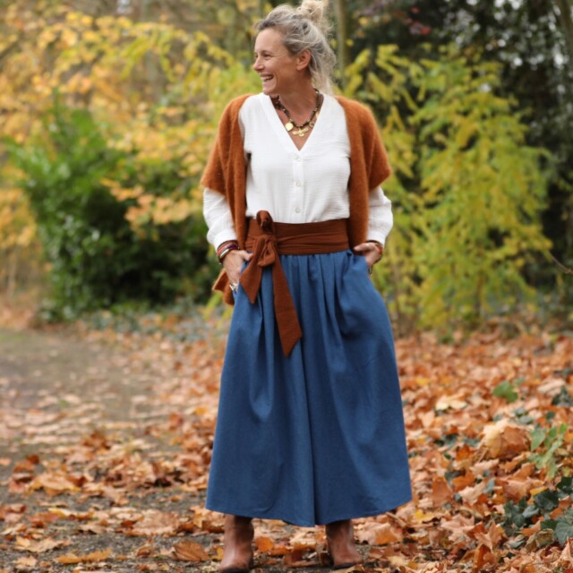 Quintessence - Ceinture Anita -double gaze de coton écureuil