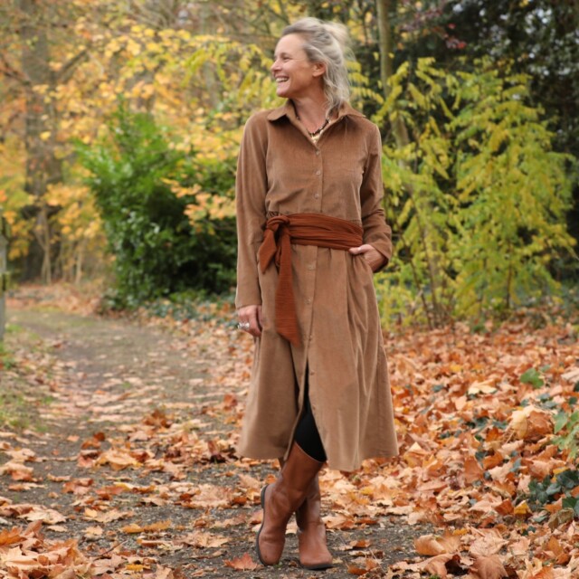 Quintessence - Ceinture Anita -double gaze de coton écureuil