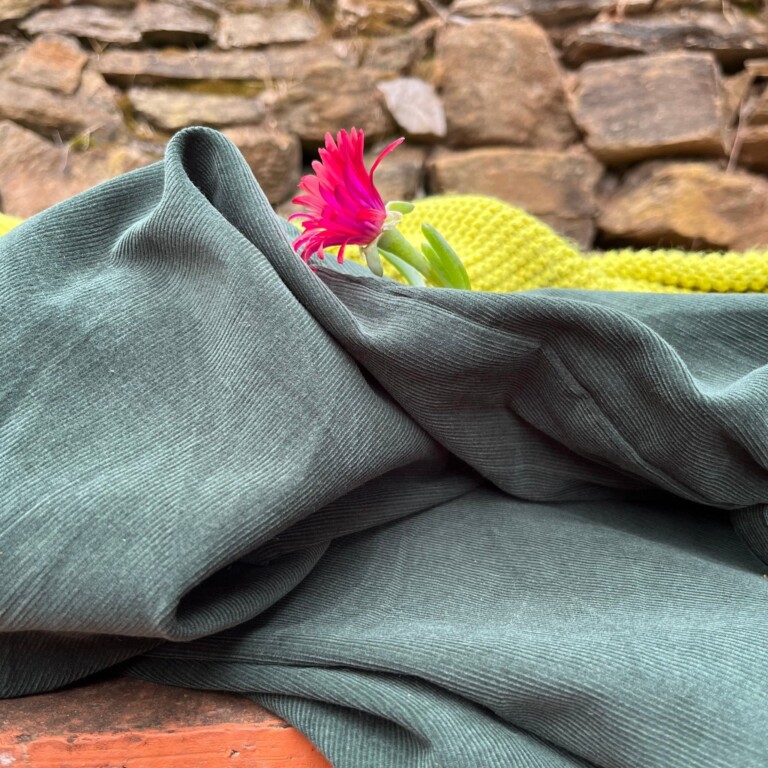 ceinture anita en velours milleraies vert anglais 888907 Quintessence - Ceinture Anita en velours milleraies vert anglais