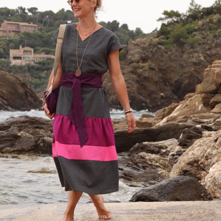 Quintessence - Ceinture Anita  - lin lilas