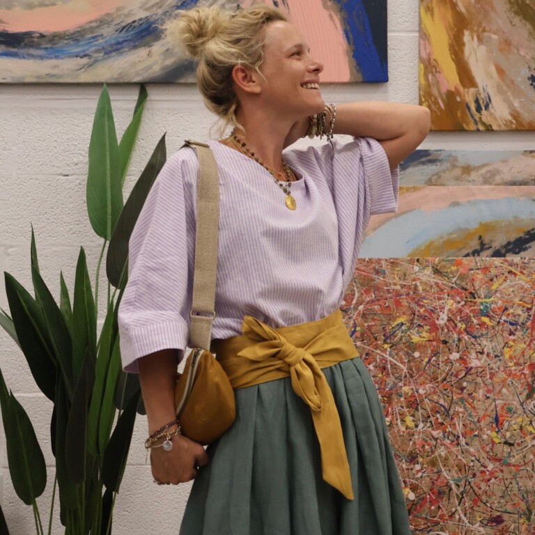 Quintessence - Ceinture Anita - Lin moutarde