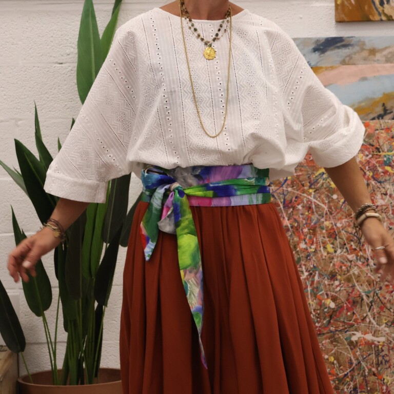 Quintessence - Ceinture Anita  - viscose Botanique