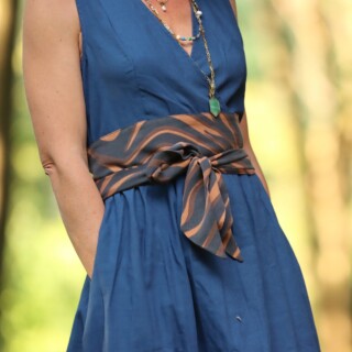 Quintessence - Ceinture Anita viscose léopard