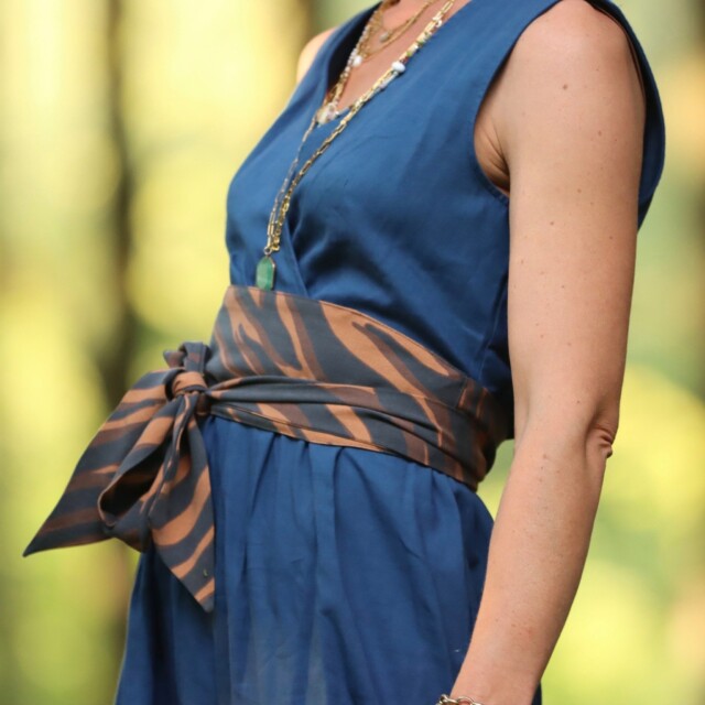 Quintessence - Ceinture Anita viscose léopard