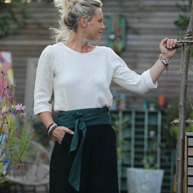 Quintessence - Ceinture Anita - viscose vert anglais