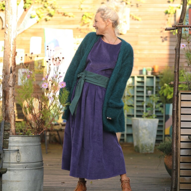 Quintessence - Ceinture Anita  - viscose/lin vert anglais