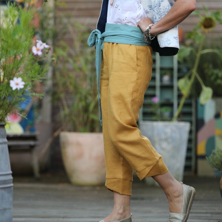 Quintessence - Ceinture Anita - viscose/lin vert d'eau