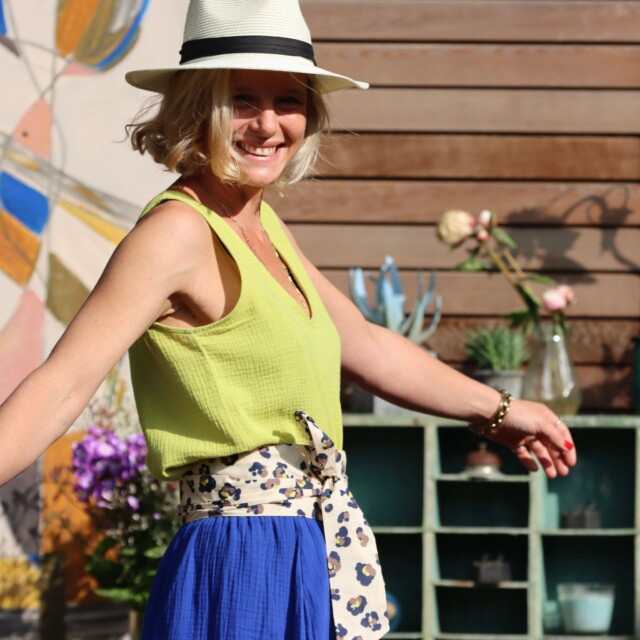 Quintessence - Ceinture Anita  - Voile de coton léo