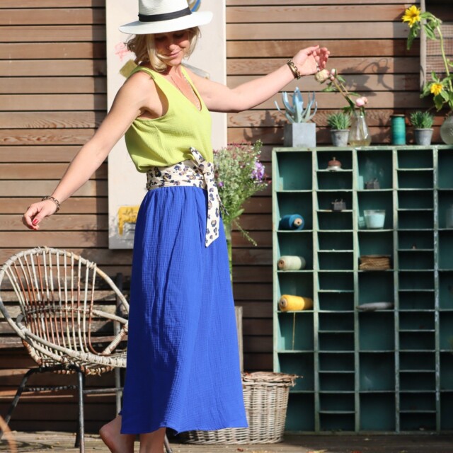 Quintessence - Ceinture Anita  - Voile de coton léo