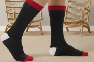 Airplum - Chaussette homme femme bleu blanc rouge HYMNE en coton